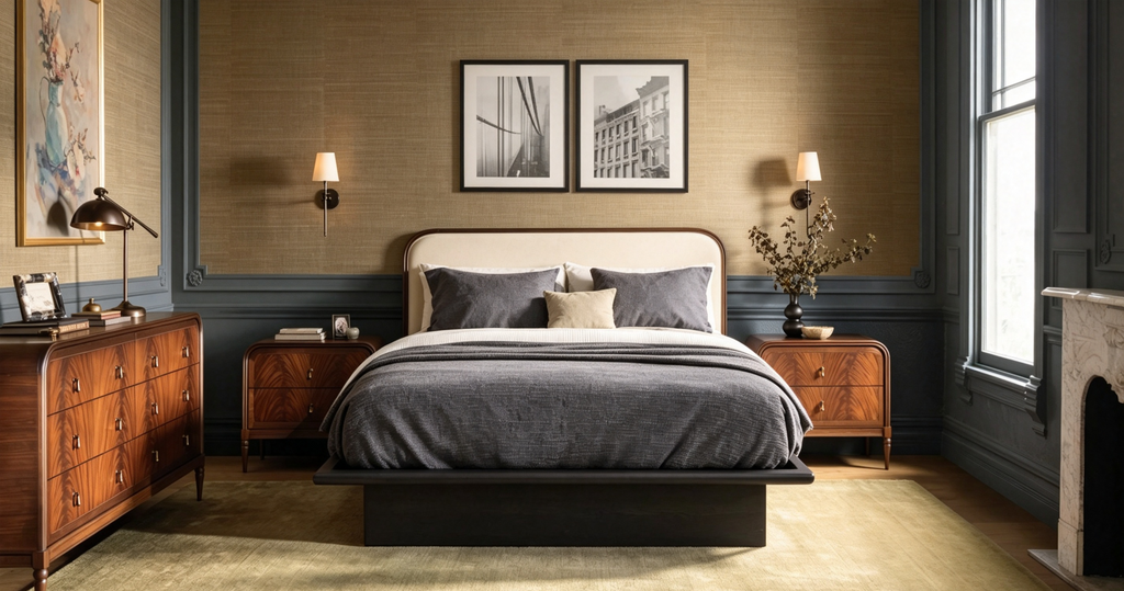 Platform Storage Bed - Gray Oak