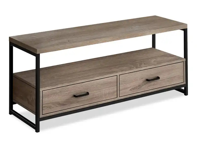 Corban 48 Modern TV Stand with Storage and Cable Management for TVs up to 55- Dark Taupe