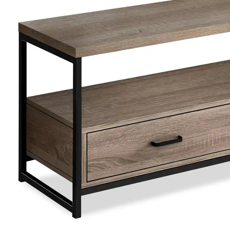 48" Modern TV Stand with Storage & Cable Management for TVs up to 55" - Dark Taupe