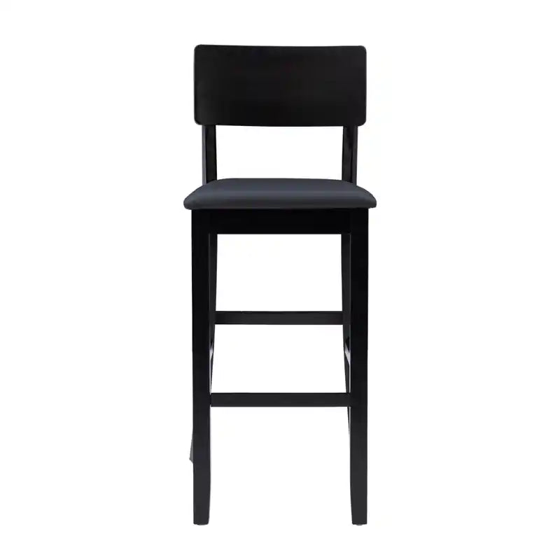Faux Leather Contemporary Barstool