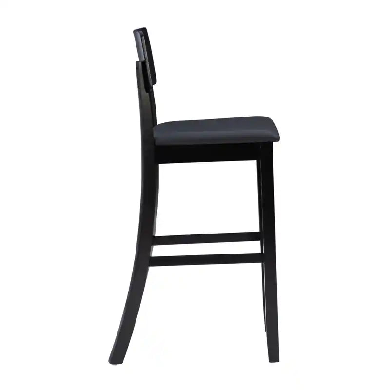 Faux Leather Contemporary Barstool