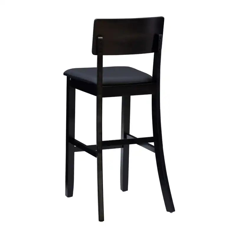 Faux Leather Contemporary Barstool