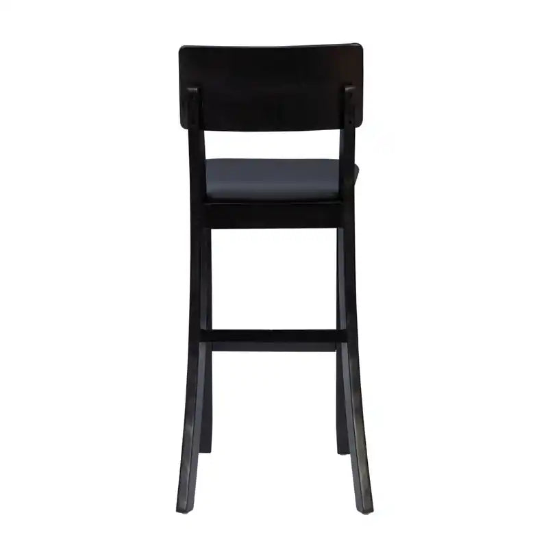 Faux Leather Contemporary Barstool