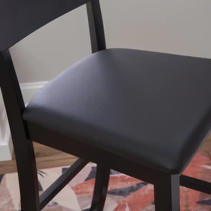 Faux Leather Contemporary Barstool