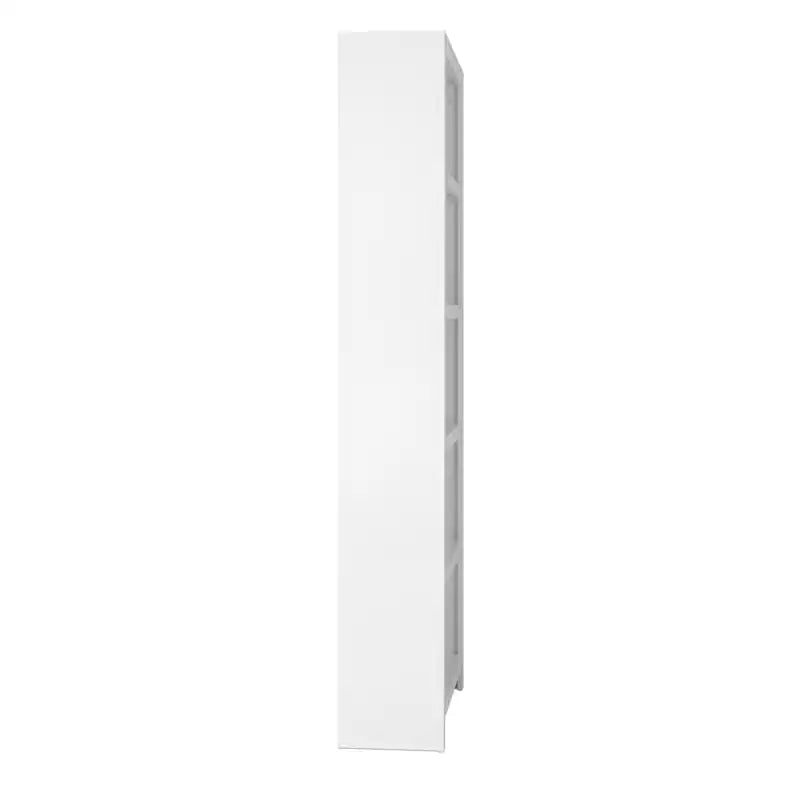 80" Tall Bookcase Storage Cabinet - White
