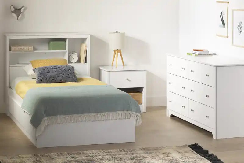 Mate's Storage Bed With 3 Drawers - White