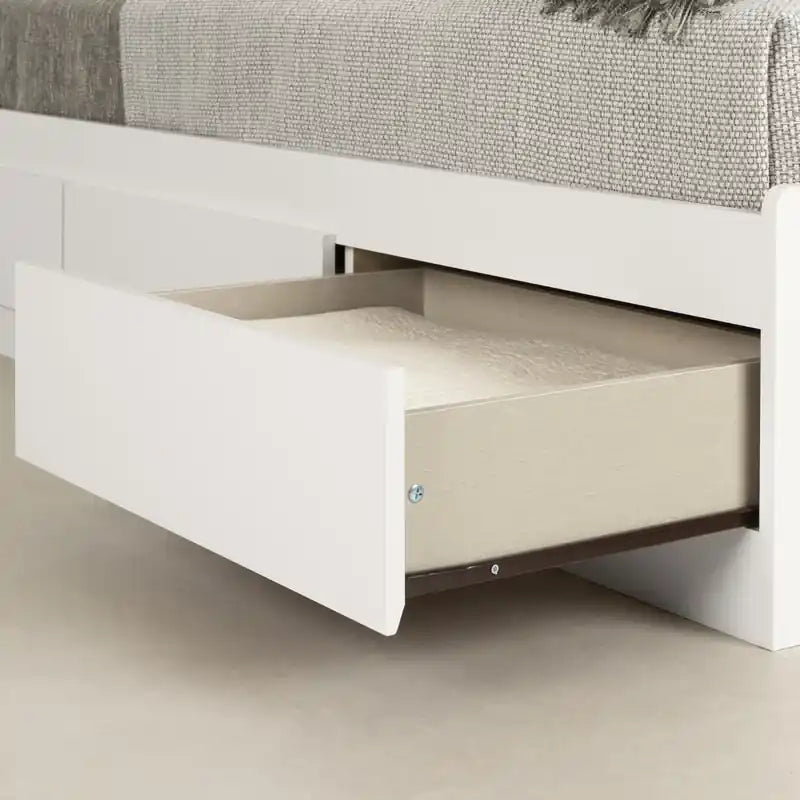 Mate's Storage Bed With 3 Drawers - White