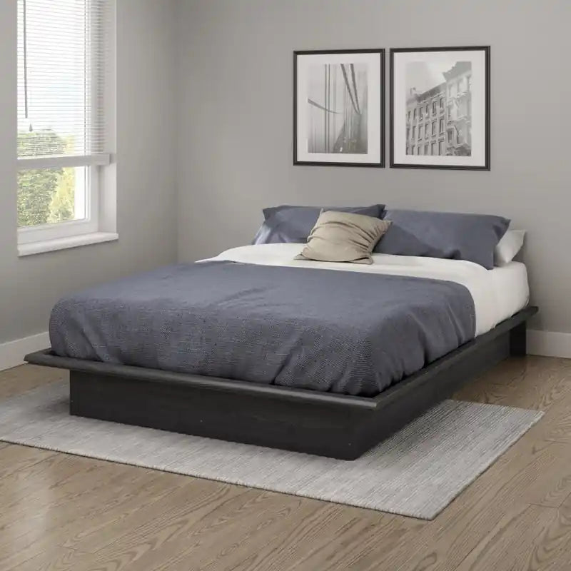 Step One Platform Bed - Gray Oak