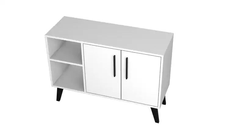 Modern 35.43 Sideboard with 4 Shelves