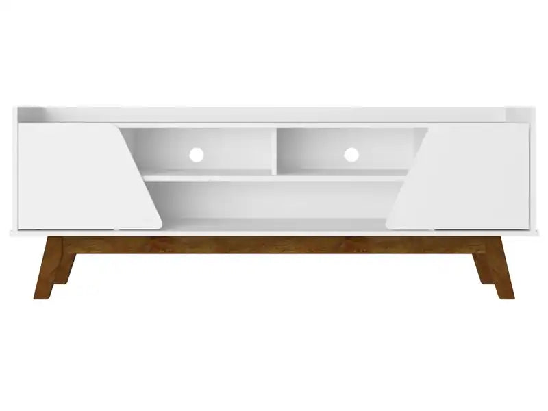 Manhattan Comfort Mid-Century Modern Marcus 62.99 TV Stand with Solid Wood Legs