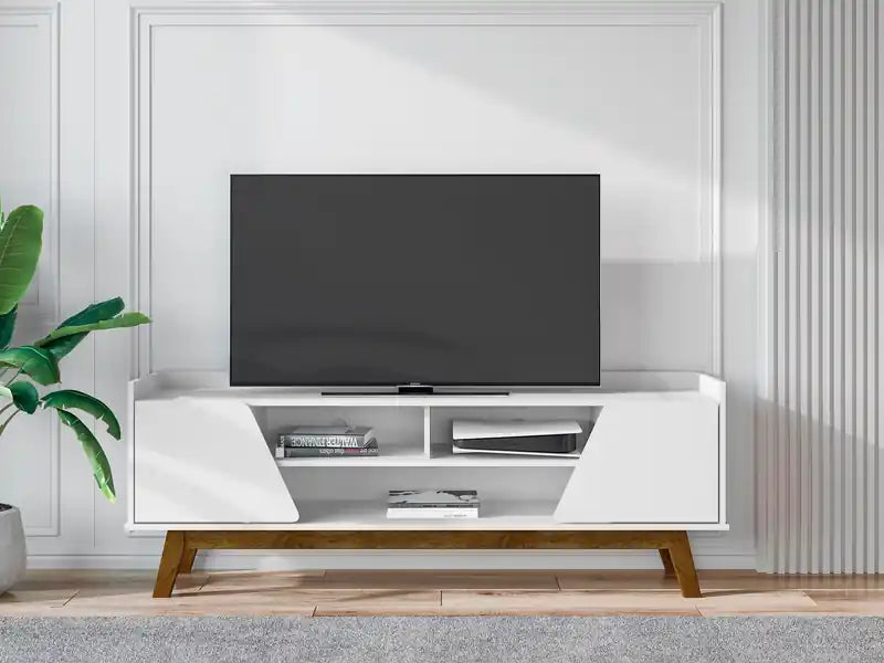 Modern 62.99 Stand with Solid Wood Legs