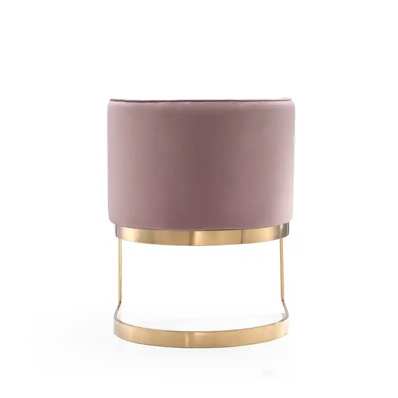 Velvet Dining Chair - Sand & Brass