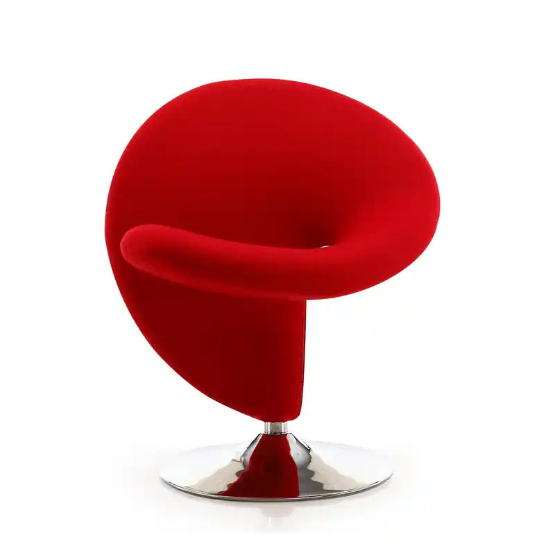 Wool Swivel Accent Chair