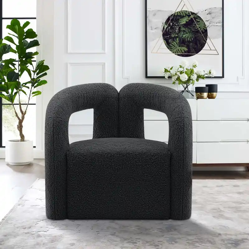 Modern Chenille Accent Chair