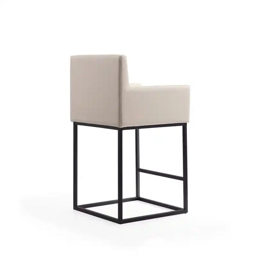 38 Metal Counter Barstool - Cream & Black