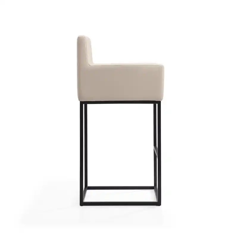38 Metal Counter Barstool - Cream & Black