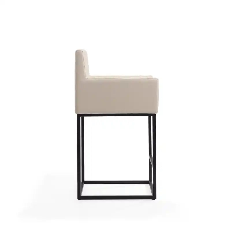 38 Metal Counter Barstool - Cream & Black