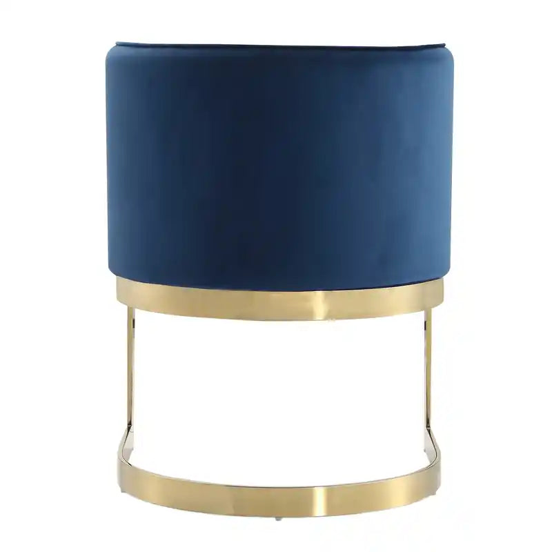 Velvet Dining Chair - Sand & Brass
