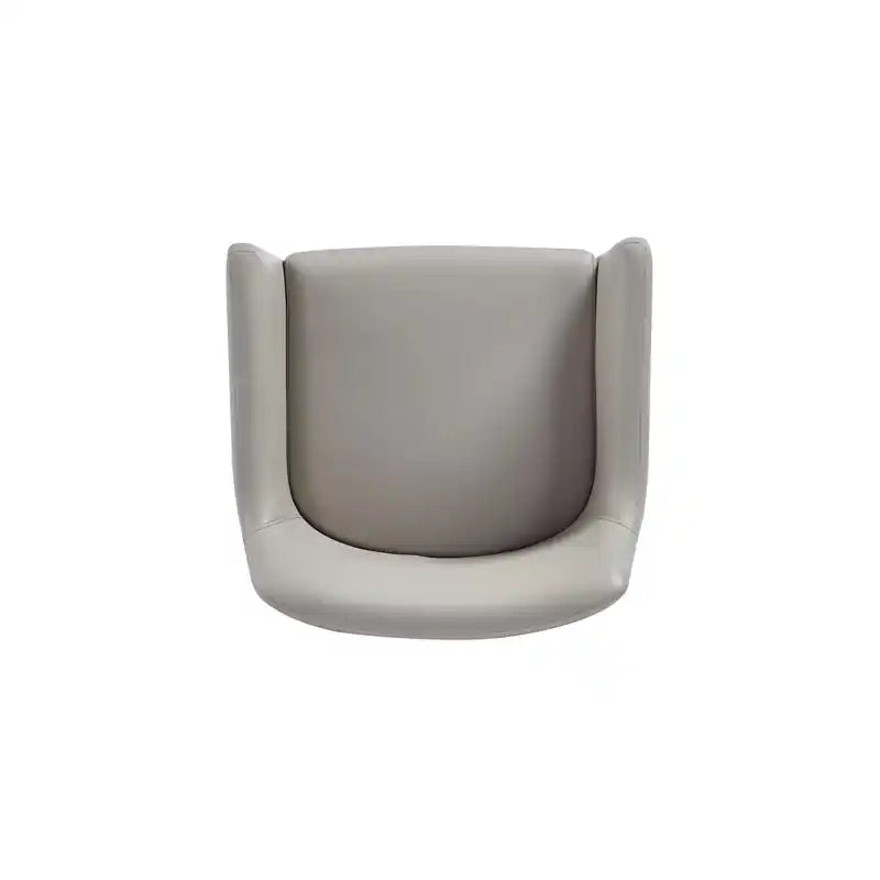 Modern Dining Armchair Upholstered with Steel Legs