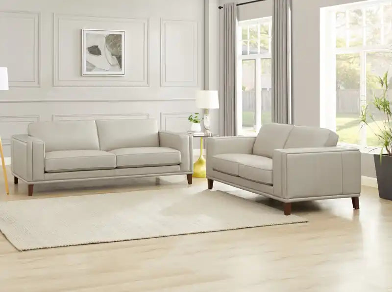 Leather Loveseat