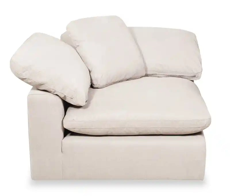 versatile 43 Fabric Corner Chair with Reversible Cushions - Linen Beige