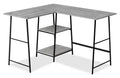Evlin 42 L-Shaped Office Desk with Shelves