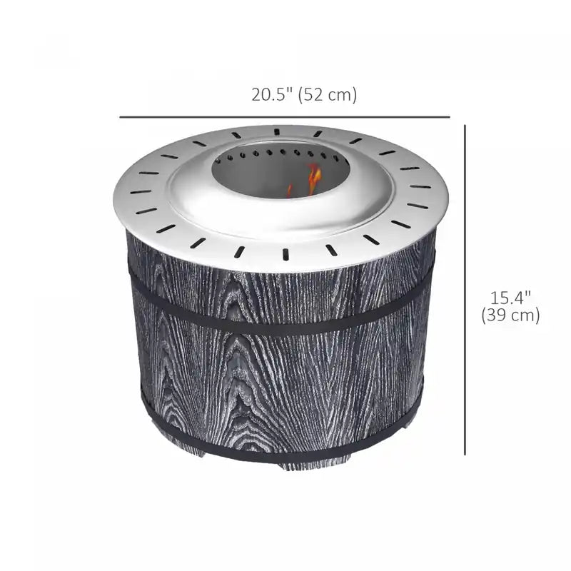 Smokeless Wood-Burning Fire Pit, 20"