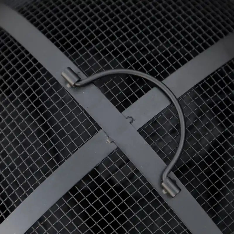 18" Wood-Burning Fire Pit Bowl with Spark Screen & Poker