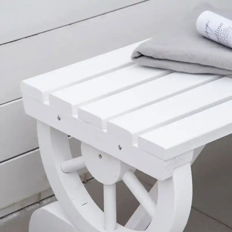Rustic Wood Outdoor Bench, Bench For 2-person