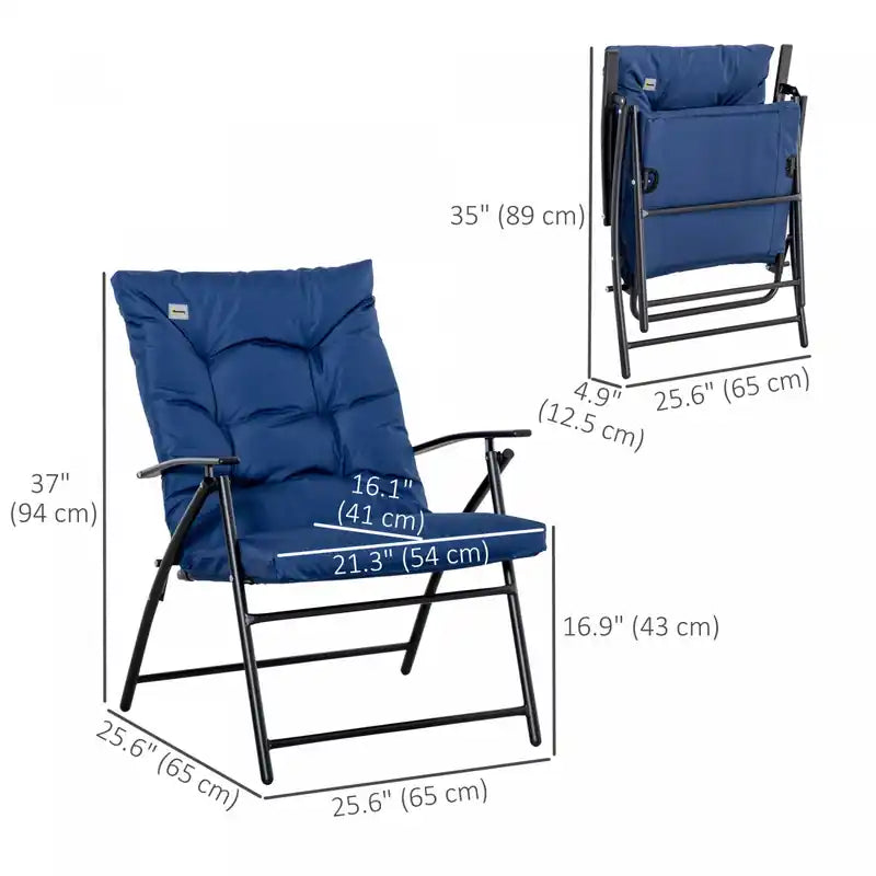 Foldable Fabric Upholstered Recliner Chair with Armrest