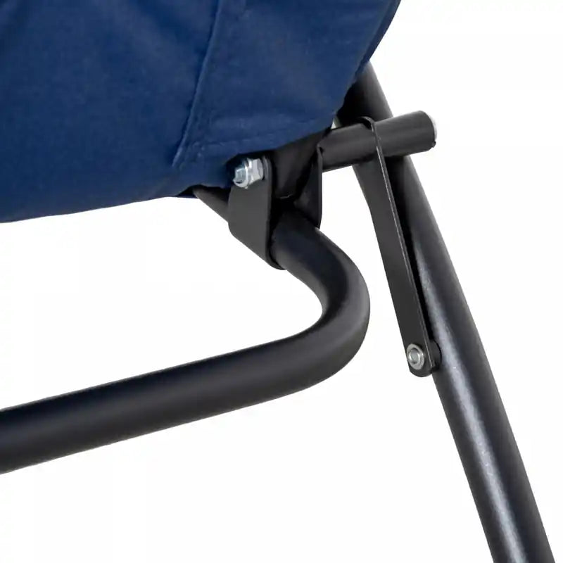 Foldable Fabric Upholstered Recliner Chair with Armrest