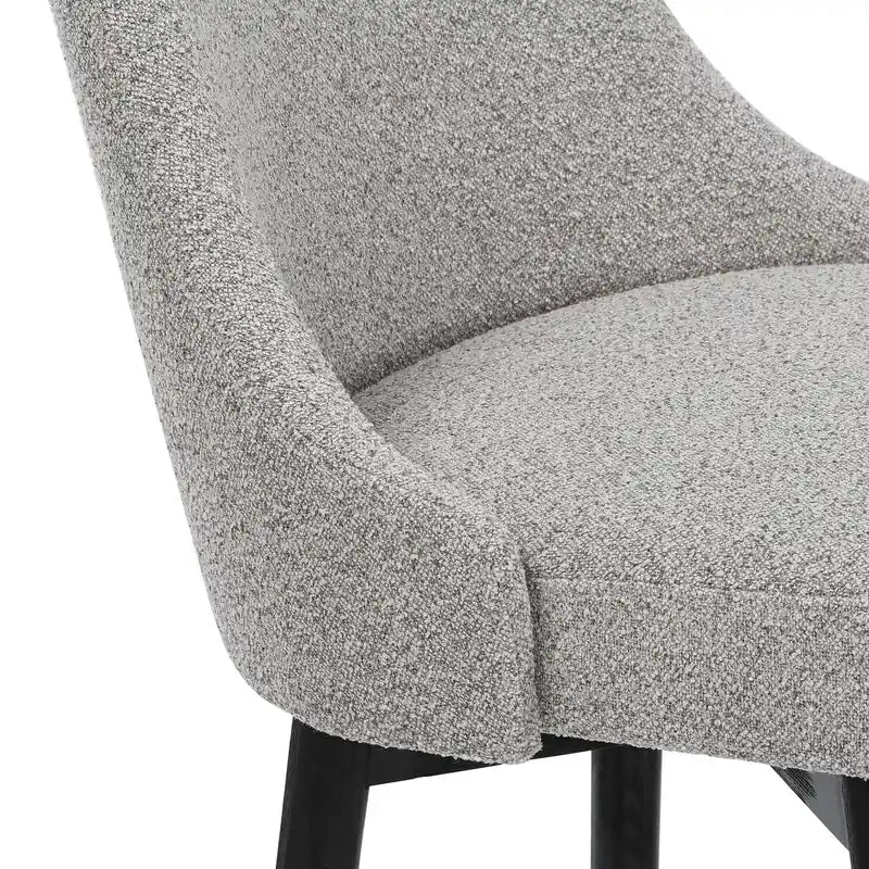 Stool with Swivel Seat & Polyester Fabric, 26.5H, Wood & Metal