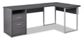 Pollie 78.75 Reversible L-Shaped Office Desk with 2-Drawers & Cubby